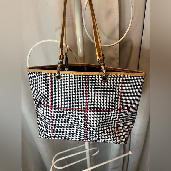 LAUREN Ralph Lauren Women's Houndstooth Classic TOTE Handbag Shoulder Bag - Picture 5 of 11